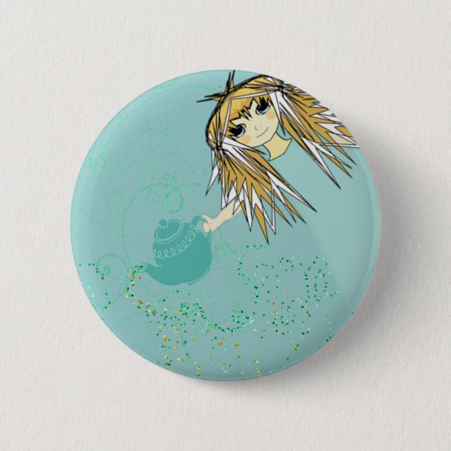 Badge Rond 5 Cm Tea Party (Devant)