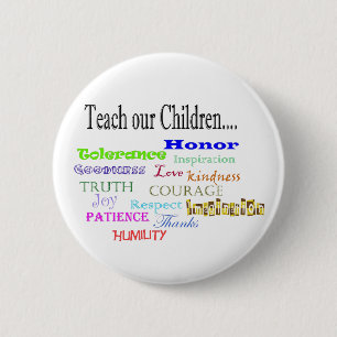 Badge Rond 5 Cm teach our children