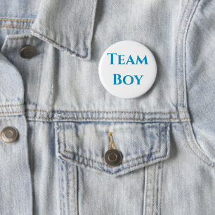Badge Rond 5 Cm Team Boy Gender Revela