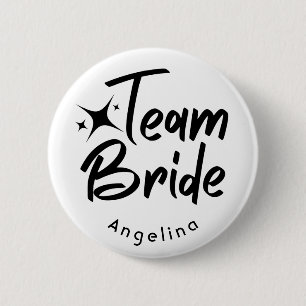 Badge Rond 5 Cm Team Bride Bridal Shower Button