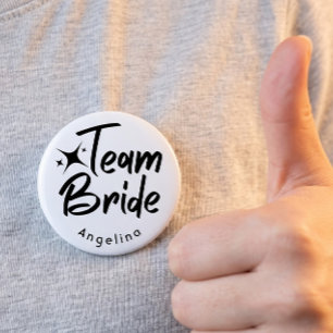 Badge Rond 5 Cm Team Bride Bridal Shower Button