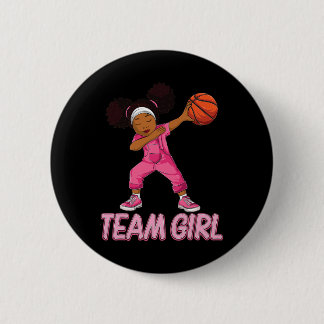 Badge Rond 5 Cm Team Girl Bysketbyll Bbyll Joueur