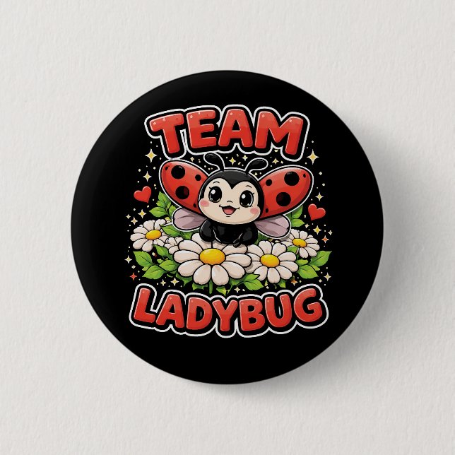 Badge Rond 5 Cm Team Ladybug (Devant)