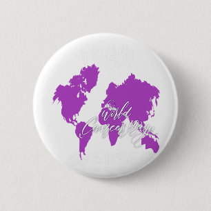 Badge Rond 5 Cm Team Lavender Journée Mondiale De La Canne Pour Ho