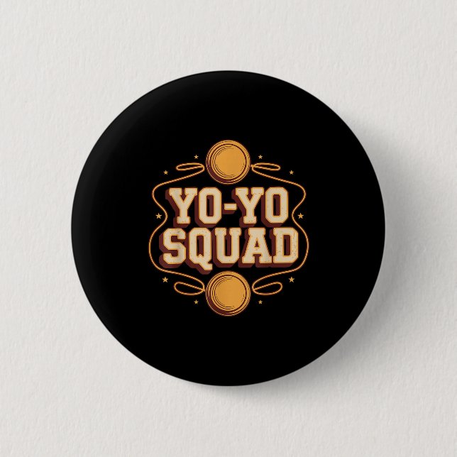 Badge Rond 5 Cm Team Yoyo Player Squad Yo-yo  (Devant)