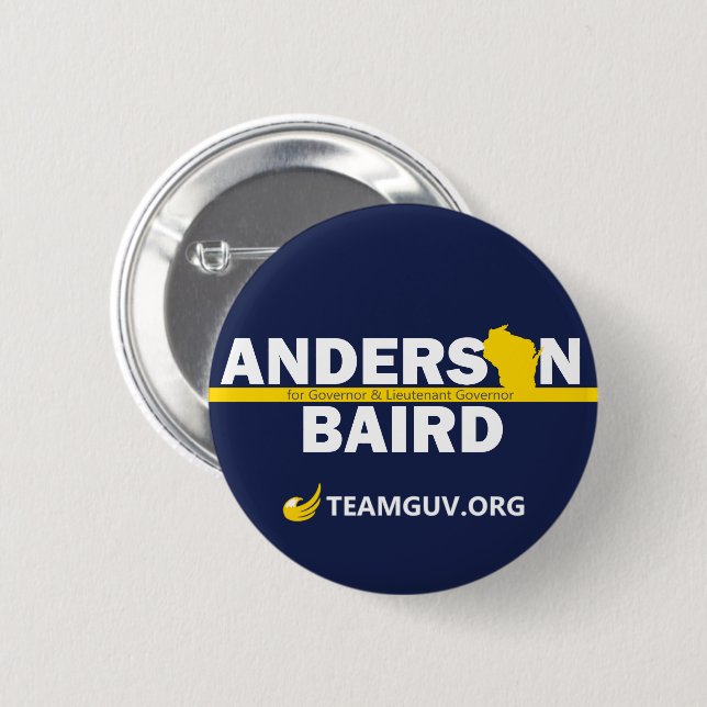 Badge Rond 5 Cm TeamGuv - Anderson/Baird (Devant & derrière)