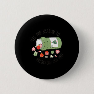 Badge Rond 5 Cm Technicien en pharmacie Noël Diplômé en pharmacie