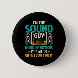 Badge Rond 5 Cm Technicien ingénieur du son Mari Papa Drôle Dj Dis