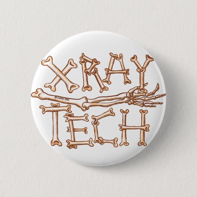 Badge Rond 5 Cm Technologie X-Ray (Devant)