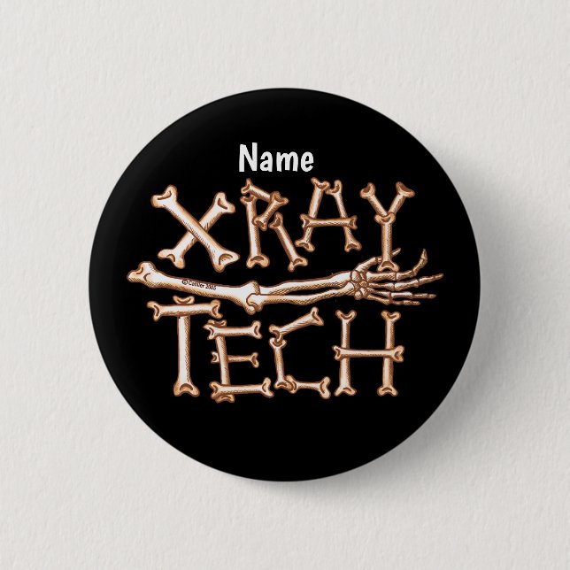 Badge Rond 5 Cm Technologie X-Ray (Devant)