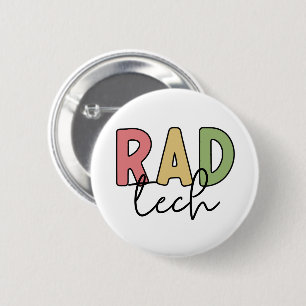 Badge Rond 5 Cm Technologue radiologique Rad Tech Radiologie
