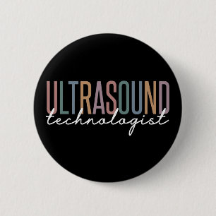 Badge Rond 5 Cm Technologue Ultrasound