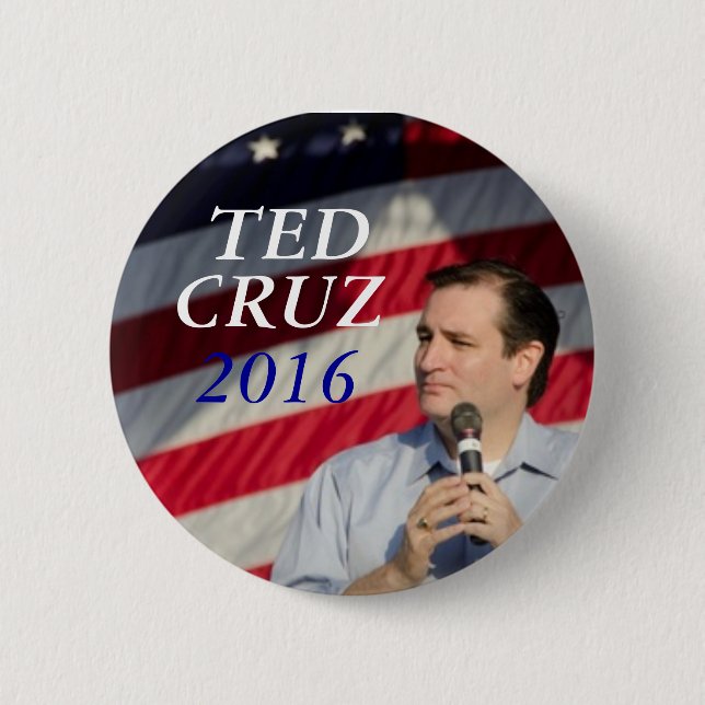 Badge Rond 5 Cm Ted Cruz pour le président (Devant)