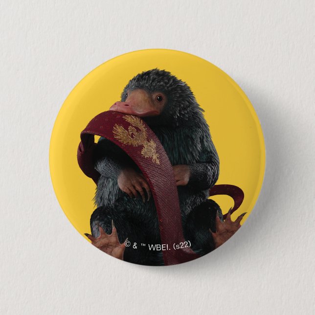 Badge Rond 5 Cm Teddy Avec Cravate Graphique (Devant)