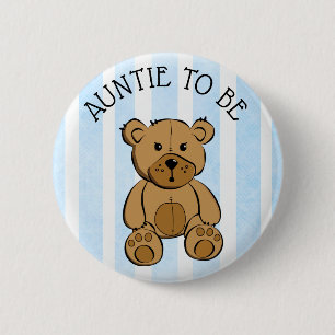Badge Rond 5 Cm Teddy Bear Brown Teddy Tante à être Bouton