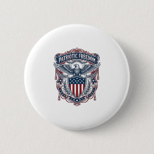Badge Rond 5 Cm Tee-shirt graphique vectoriel de style de drapeau