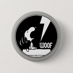 Badge Rond 5 Cm Tee - shirt   Snoopy Howling
