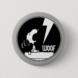 Badge Rond 5 Cm Tee - shirt   Snoopy Howling