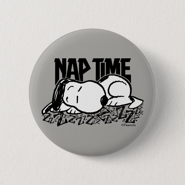 Badge Rond 5 Cm Tee - shirt | Snoopy Nap Time (Devant)