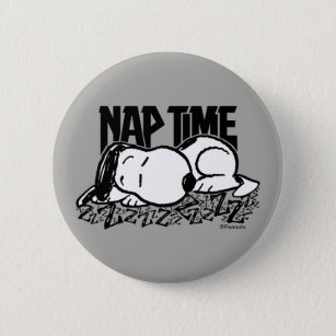 Badge Rond 5 Cm Tee - shirt   Snoopy Nap Time