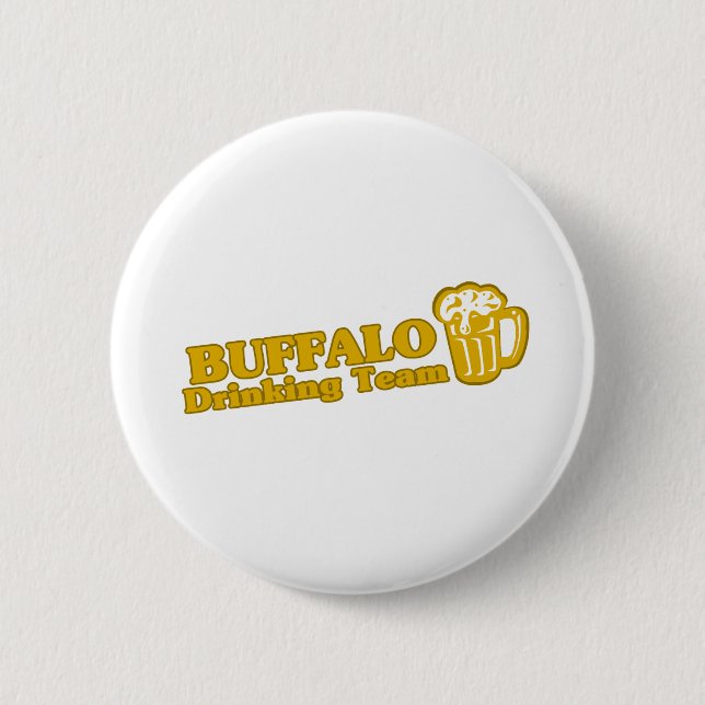 Badge Rond 5 Cm tee - shirts de l'équipe de buveurs de buffles (Devant)