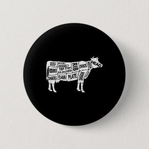 Badge Rond 5 Cm Tee - shirts du boucher de vache