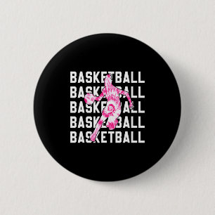 Badge Rond 5 Cm Teinture tie rose basket-ball fille u2013 adolesce