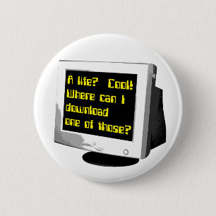 Badge Rond 5 Cm Télécharger Bouton drôle de la vie Humour informat