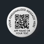 Badge Rond 5 Cm Téléchargez votre code QR Application de paiement<br><div class="desc">Partagez votre application de paiement ou votre site Web avec un bouton rond de code QR scannable personnalisé. Tout le libellé de ce modèle est simple à personnaliser ou à supprimer, et l'image peut être remplacée par votre code QR, logo ou photo. Les couleurs et les styles de police sont...</div>
