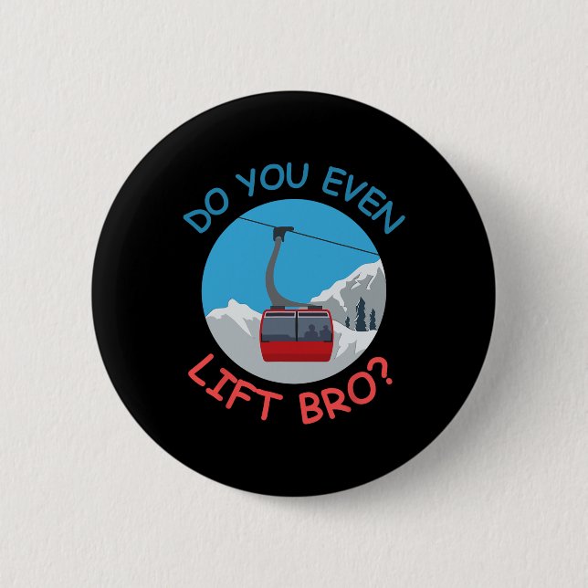 Badge Rond 5 Cm Téléphérique De Ski De Glace Faites-Vous Même Asce (Devant)