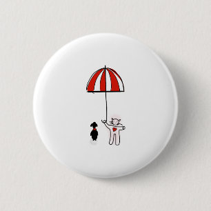 Badge Rond 5 Cm Téléphone papier peint chat chien parapluie chien