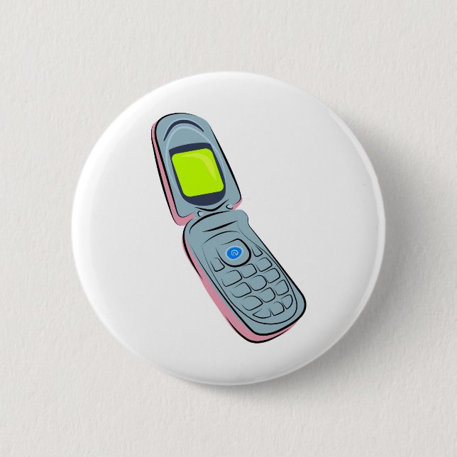 Badge Rond 5 Cm Téléphone portable (Devant)