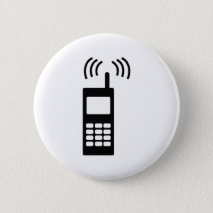 Badge Rond 5 Cm téléphone portable volley mobil pratique