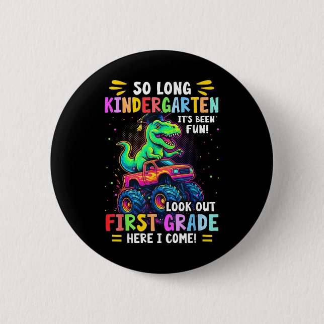 Badge Rond 5 Cm Tellement long jardin d'enfants Graduation Monster (Devant)