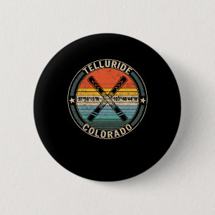 Badge Rond 5 Cm Telluride Colorado Ski Ski Snowboard Snow Mo