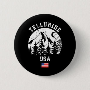 Badge Rond 5 Cm Telluride Colorado Station de ski alpin Ski améric