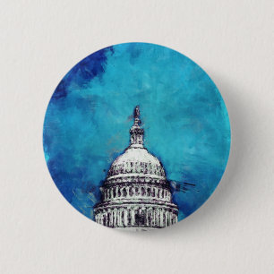 Badge Rond 5 Cm Température au-dessus du Capitole