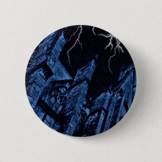 Badge Rond 5 Cm Tempête noire gothique