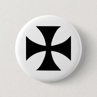 Badge Rond 5 Cm Templar croisé