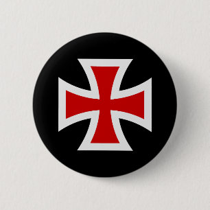 Badge Rond 5 Cm Templar cross