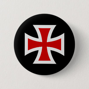 Badge Rond 5 Cm Templar cross