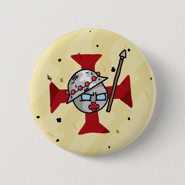 Badge Rond 5 Cm Templarball (Devant)