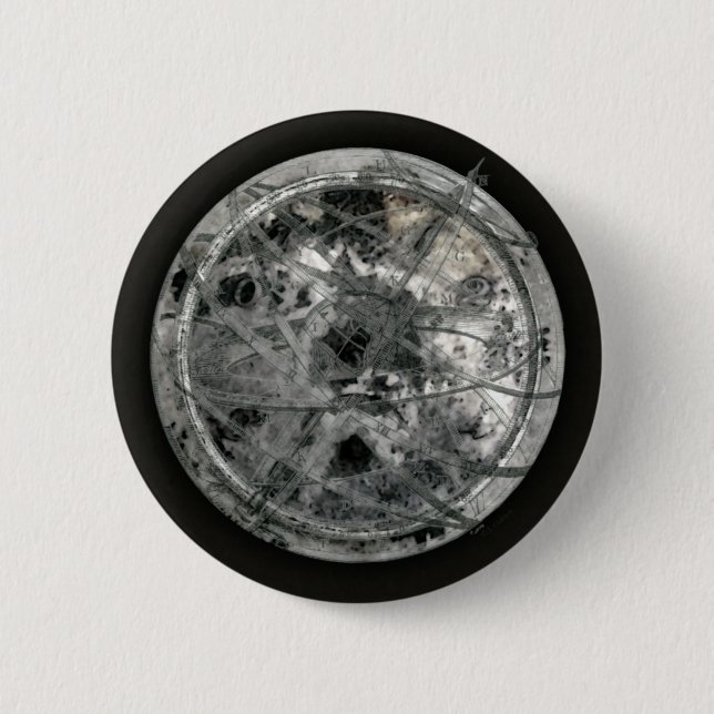 Badge Rond 5 Cm Temps et espace surprenant (Devant)