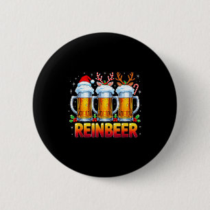 Badge Rond 5 Cm Tendance de boisson drôle de Noël Santa amateurs d