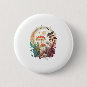 Badge Rond 5 Cm Tendance esthétique Goblincore et Cottagecore pour