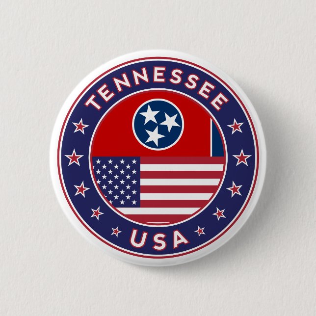 Badge Rond 5 Cm Tennessee (Devant)