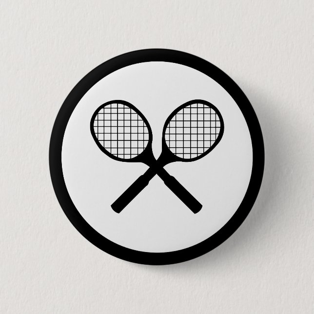 Badge Rond 5 Cm Tennis (Devant)