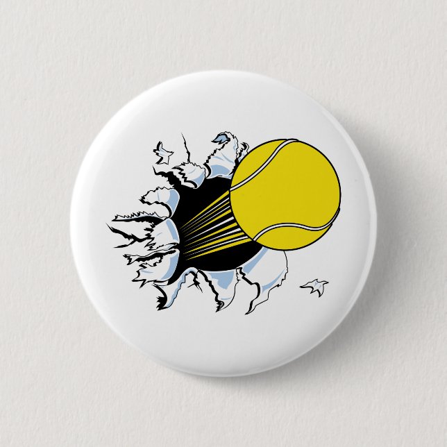 Badge Rond 5 Cm Tennis (Devant)