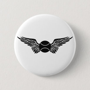 Badge Rond 5 Cm tennis. aile.