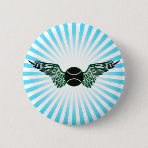 Badge Rond 5 Cm tennis. aile.